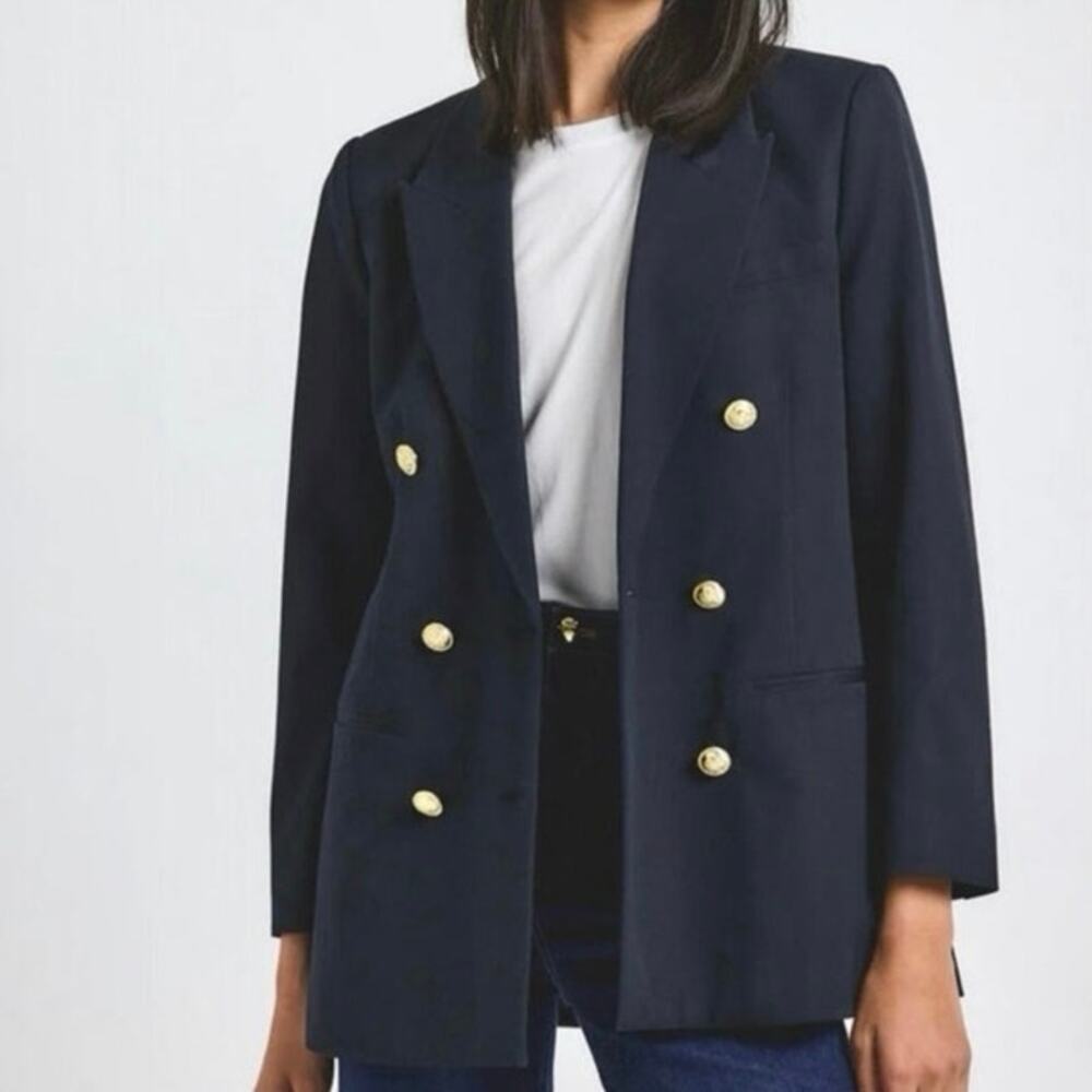 Derek Lam Navy blue double breast blazer Size 6